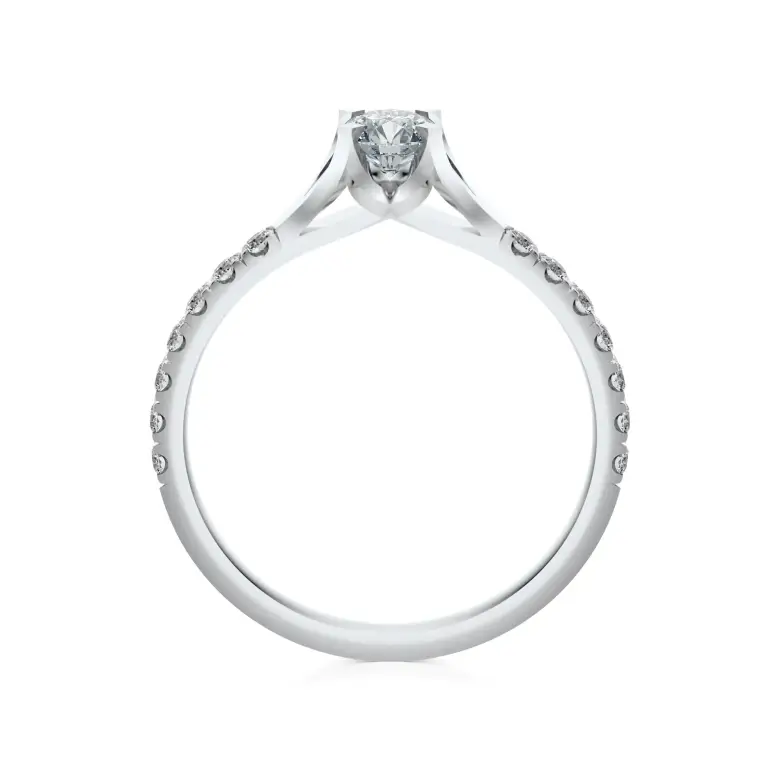 Pierścionek białe złoto z diamentami AJPZ_107